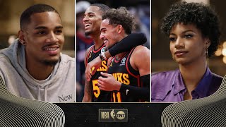 Dejounte Murray Talks Building Chemistry With Trae Young & Potential Of The Hawks | NBA on TNT
