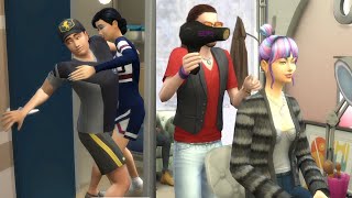 steamy scenes + hair salon experience! | lets play sims 4