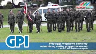 Przysięga żołnierzy ochotniczej służby przygotowawczej