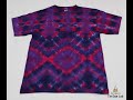 Multi-Diamond Fan Fold Tie Dye Shirt