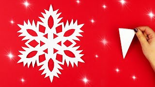 Paper Cutting Design❄️How to make a paper snowflake [Clear tutorial fast and easy]