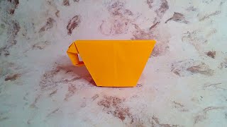 Cómo hacer una TAZA de papel ✅| Origami PASO A PASO