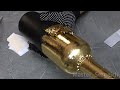 so beautiful i took the bottle and these gold leaves the result is awesome 3 chic idea in 1 video