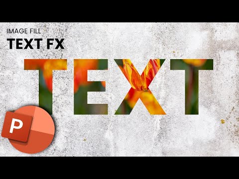 EASY Image Text Fill in PowerPoint  Tutorial