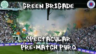 Green Brigade Spectacular Pre-Match Pyro  - Celtic 3 - Rangers 2 - 8 April 2023