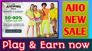 Ajio Mania sale | Ajio new sale | Play and earn ajio points | Buy 1 get 3 free offer | Ajio discount