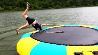 I Tried Trampoline Skating On A Lake