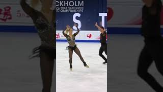 Hubbell / Donohue (USA) | Sequential Twizzles | Ice Dance RD | ISU FS WCH | #shorts