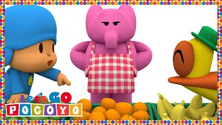 🍎 POCOYÓ en ESPAÑOL - El Mercado [ Let's Go 3x22 ] | CARICATURAS y DIBUJOS ANIMADOS para niños