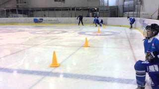 Vierumaki on ice 1v1 thru cone 2