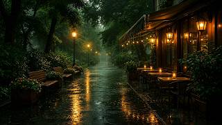 Rainy Day Cafe Vibe 🌧️ Smooth Piano Jazz — and Gentle Rain Sounds for Reading, Relaxing