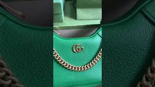 ‼ ️ ️The new Gucci Cosmogonie series underarm bag green/original leather shipment! 25cmModel: 731817