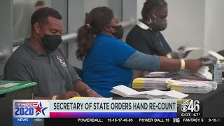 Hand recount ordered for presidential election in Georgia