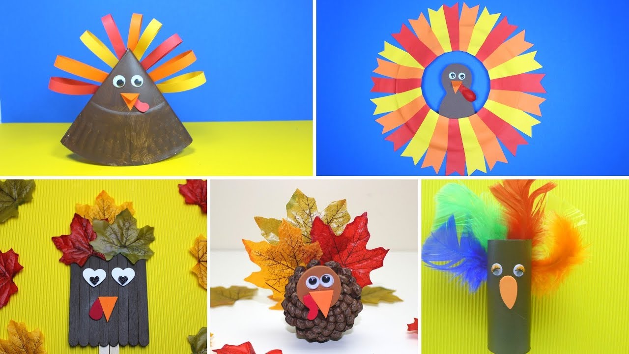 5 Easy Turkey Crafts For Kids Thanksgiving Crafts For Kids