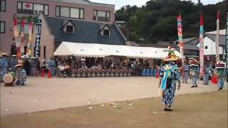 ジャンガラ踊り、中野・川内地区　jangara dance, Nakano-Kawachi.wmv