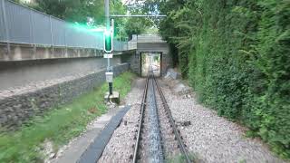 Standseilbahn Dolderbahn Zahnradbahn Talfahrt 2020 - ex funicular Switzerland