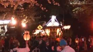 平成27年　伊勢原市東大竹・八幡神社例大祭　神輿＝宮入道中