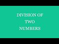 DIVISION OF TWO NUMBERS IN PYTHON [For Beginners]