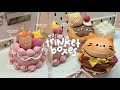 how i make cute clay trinket boxes🎂🍔🧁 using air dry clay / no bake