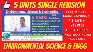 Environmental Science and Engineering Full Revision all five units