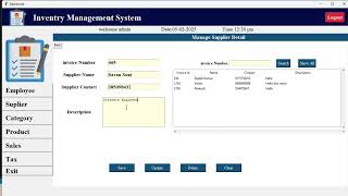 How to Build a Supplier Module in Inventory Management System using Python Tkinter#Python #Tkinter