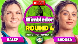 HALEP vs BADOSA | Wimbledon 2022 | LIVE Tennis Play-By-Play GTL Stream