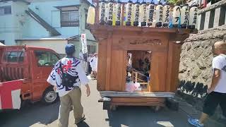 2023年9/17　湯河原　城堀　産土八幡神社例大祭　第四分団　屋台囃子