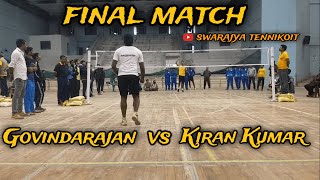 GOVINDARAJAN VS KIRAN KUMAR | FINAL MATCH | INDIVIDUAL MENS | TENNIKOIT