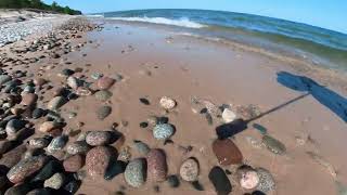 rock picking near crisp point lighthouse