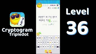 Cryptogram Tripledot Level 36 Answer | SolutionGuruji