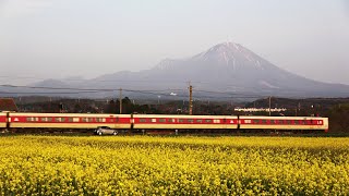 【鉄道のある風景】JR伯備線 備北･伯州花だより (30-Mar-2023)