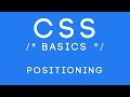 CSS Basics Tutorial 24 - Positioning