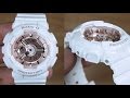 CASIO BABY-G BA-110-7A1 WHITE GOLD ROSE EDITION - UNBOXING