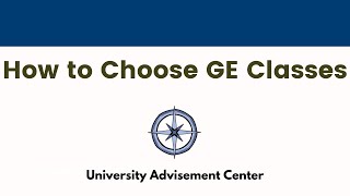 How to Choose GE Classes