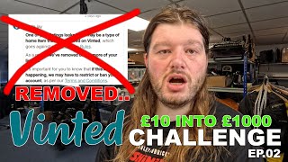 £10 Into £1000 Vinted Challenge : Listing REMOVED.. EP.02