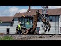 csx transportation mow installing a new track section part 2