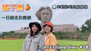 終於來到長沙必來的橘子州🍊直接走到鐵腿😭 II Go to Orange Island in Changsha｜我是玉米妞 iamcornyyy