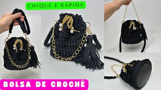 😱Bolsa de Crochê Fácil e Chique: Pronta em Pouco Tempo!🔥 Bolsa Antonela