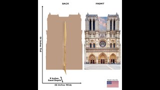 Notre Dame Cardboard Cutout 2684