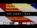 In Defense of Solidarity: Palestine on Campus A virtual film screening & panel discussion