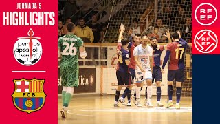 Resumen #PrimeraDivisiónFS | Noia Portus Apostoli 0-4 Barça | Jornada 5