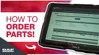 How to Order Parts for your DAF Truck Online - Anytime, Anywhere