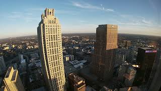 Sunset Timelapse from the Westin Peachtree Hotel Sundial Downtown Atlanta Georgia, Skyline View