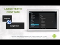 Large Text and Font Size - Lesson 4 - Android Accessibility Features Course