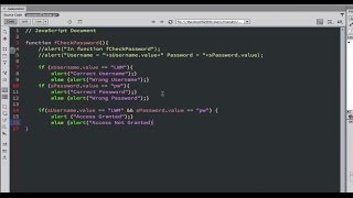 Javascript Password Checker Tutorial