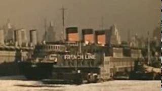 Queen Mary and Normandie in New York 1940