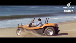 Elvis Presley drives a Meyer Manx dune Buggy