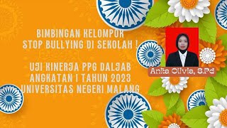 UJI KINERJA BIMBINGAN KELOMPOK STOP BULLYING DISEKOLAH! METODE PROBLEM BASED LEARNING