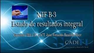 CADEFI - NIF B3 Estado de resultados integral