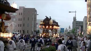 熊谷うちわ祭　２０１９年　本石方面の叩き合い（２２日夜）